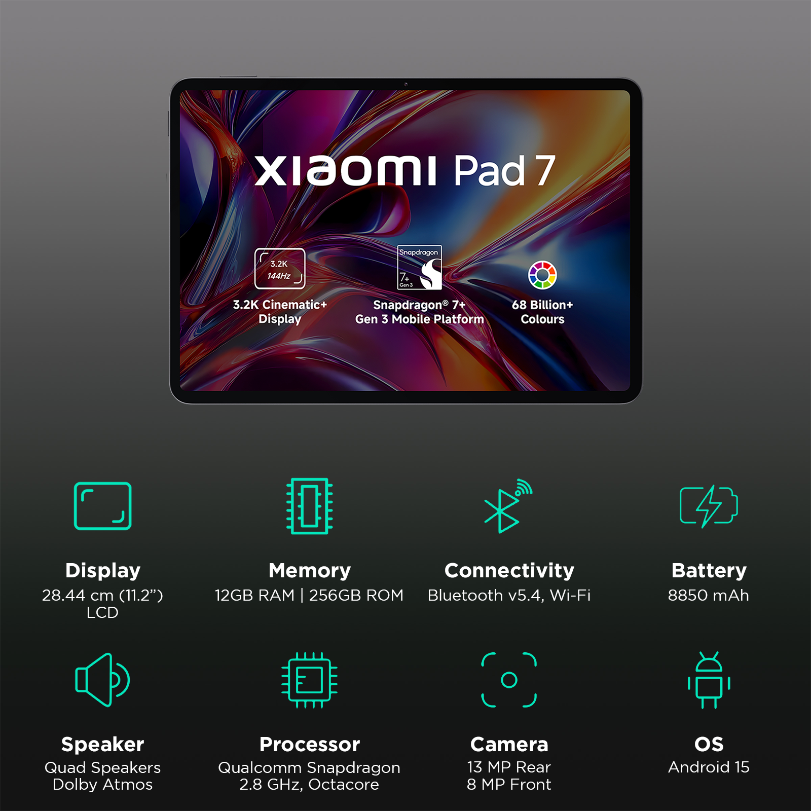 Buy Xiaomi Pad 7 Wi-Fi Android Tablet (11.2 Inch, 12GB RAM Buy Xiaomi Pad 7 Wi-Fi Android Tablet (11.2 Inch, 12GB RAM